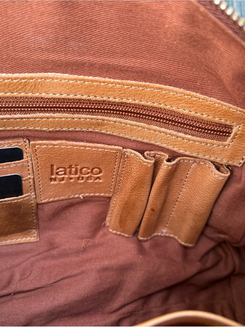 NWT Latico Leathers Grace Design Fringe Crossbody - Cognac
